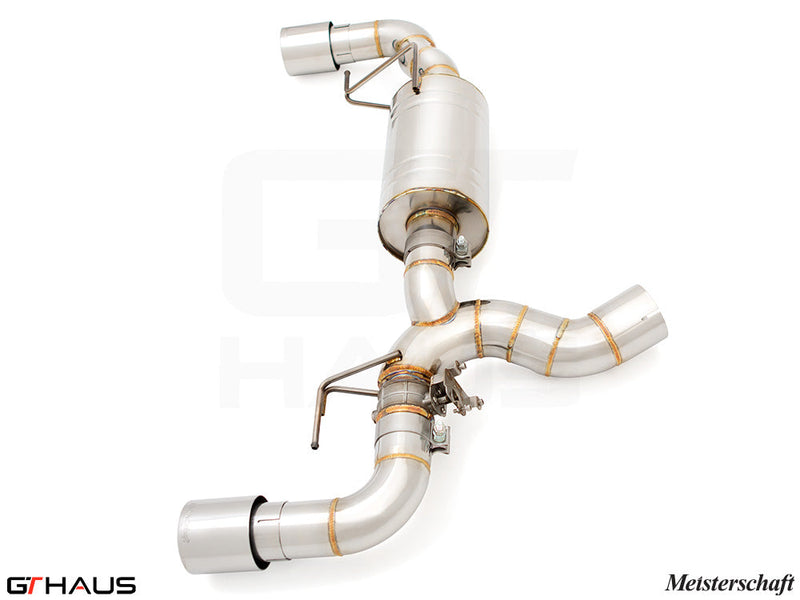 Premium performance exhaust system for BMW G20 3 Series 320i/330i/xi I-4 (B48) featuring stainless steel construction.