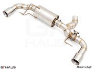 Premium exhaust system for BMW G20 3 Series 320i/330i/xi I-4 (B48) featuring stainless steel construction and electronic valve control.
