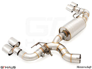 Premium performance exhaust system for BMW G20 3 Series 320i/330i/xi I-4 (B48) featuring stainless steel construction.