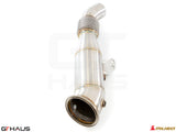 Premium down pipe for BMW G20 3 Series 340i/xi/M340i with OBD2 and 400 CEL sport cats, enhancing performance and sound.