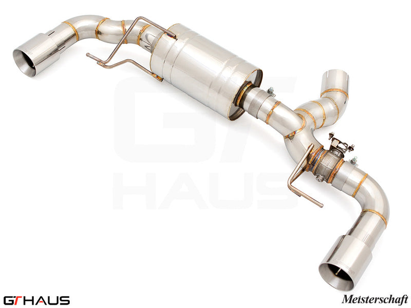 Premium exhaust system for BMW G20 3 Series 320i/330i/xi LCI I-4, featuring stainless steel construction and electronic valve control.