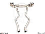 Premium performance exhaust system for BMW G20 3 Series 340i/xi/M340i LCI I-6, featuring stainless steel construction.