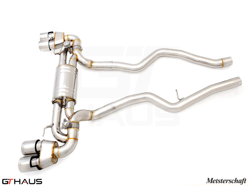 Premium performance exhaust system for BMW G20 3 Series 340i/xi/M340i LCI I-6, featuring stainless steel construction.
