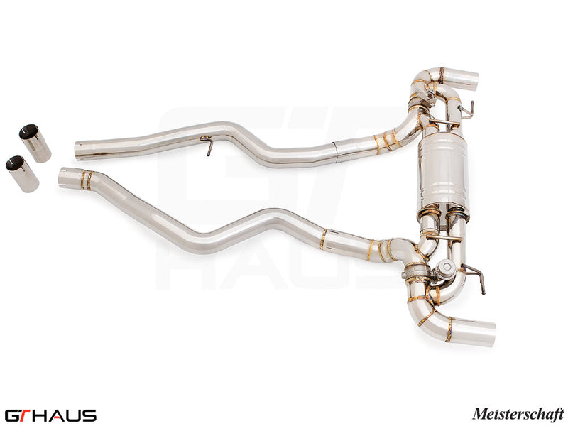 Premium exhaust system for BMW G22/G23 440i/xi/M440i, featuring stainless steel construction and enhanced performance.