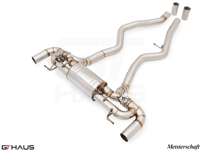 Premium exhaust system for BMW G22/G23 440i/xi/(M440i) featuring stainless steel construction and electronic valve control.