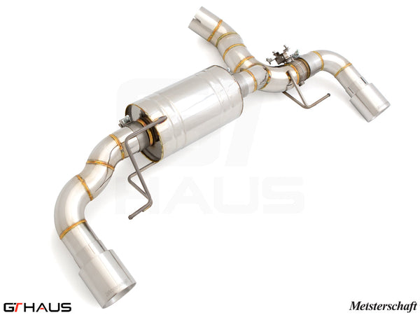 Premium exhaust system for BMW G42 2 Series 220i/230i/xi I-4, featuring stainless steel construction and electronic valve control.