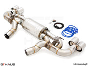 Premium exhaust system for BMW G42 2 Series 240i/xi/M240i, featuring stainless steel construction and electronic valve control.