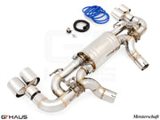Premium exhaust system for BMW G42 2 Series 240i/xi/M240i featuring stainless steel construction and electronic valve control.