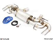Premium Meisterschaft exhaust system for BMW G42 2 Series 240i/xi/M240i, featuring stainless steel construction and electronic valve control.