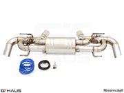 Premium performance exhaust system for BMW G42 2 Series 240i/xi/M240i I-6 (B58) featuring stainless steel construction.