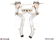 Premium exhaust system for BMW G80/82/83 M3/M4, featuring stainless steel construction and enhanced performance.