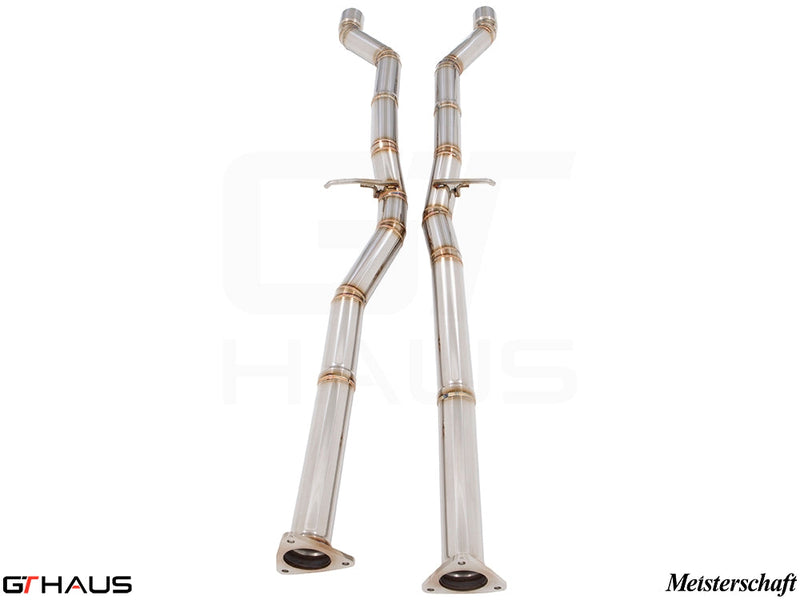 Cat-back mid pipe for 2011 Bentley Continental GT and GT Speed, featuring high-quality stainless steel construction.