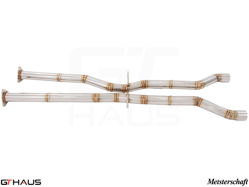 Cat-back mid pipe for 2011 Bentley Continental GT and GT Speed, featuring high-quality stainless steel construction.