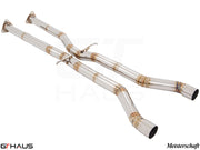 Cat-back mid pipe for 2011 Bentley Continental GT and GT Speed, crafted from high-quality stainless steel for enhanced performance.