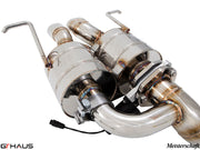 Premium exhaust system for Bentley Continental GT, featuring stainless steel construction and electronic valve control.