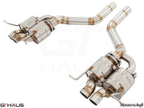 Premium exhaust system for Bentley Continental GT, featuring stainless steel construction and electronic valve control.