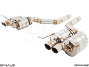 Premium exhaust system for Bentley Continental GT, featuring stainless steel construction and dual tips for enhanced performance.