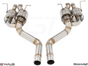Premium exhaust system for Bentley Continental GT, featuring dual electronic valves and stainless steel construction.