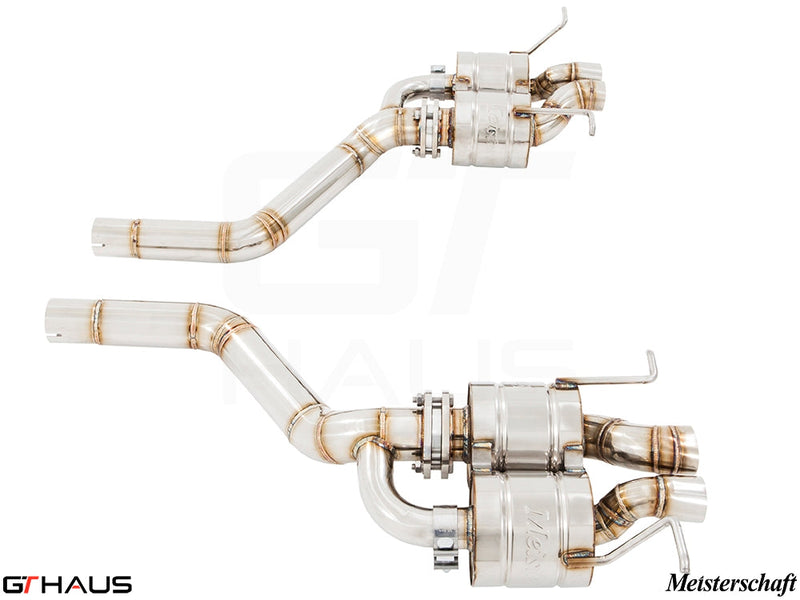 Premium exhaust system for Bentley Continental GT, featuring stainless steel construction and electronic valve control.