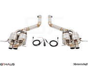 Premium performance exhaust system for Bentley Continental GT GT Speed, featuring stainless steel construction and electronic valve control.