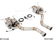 Premium stainless steel exhaust system for Bentley Continental GT V8/W12, featuring electronic valve control for enhanced performance.
