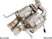 Premium exhaust system for Bentley Continental GT V8/W12, featuring stainless steel construction and electronic valve control.