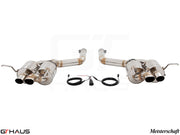 Premium exhaust system for Bentley Continental GT Speed V8/W12, featuring stainless steel construction and electronic valve control.