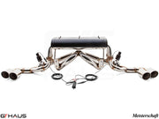 Premium exhaust system for Ferrari F430 Coupe/Spider, featuring stainless steel construction and electronic valve control.