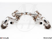 Premium stainless steel exhaust system for Ferrari F430 Scuderia Coupe, enhancing performance and sound.