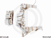 Premium performance exhaust system for Ferrari F458 V8 Coupe/Spider, showcasing precision engineering and craftsmanship.