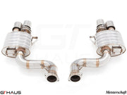 Premium Meisterschaft exhaust system for Ferrari F599 GTB/GTO V12 Coupe, featuring stainless steel construction and performance design.