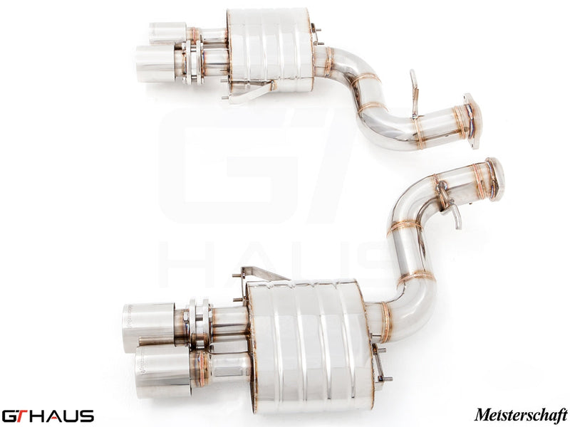 Premium exhaust system for Ferrari F599 GTB/GTO V12 Coupe, featuring stainless steel construction and advanced design.