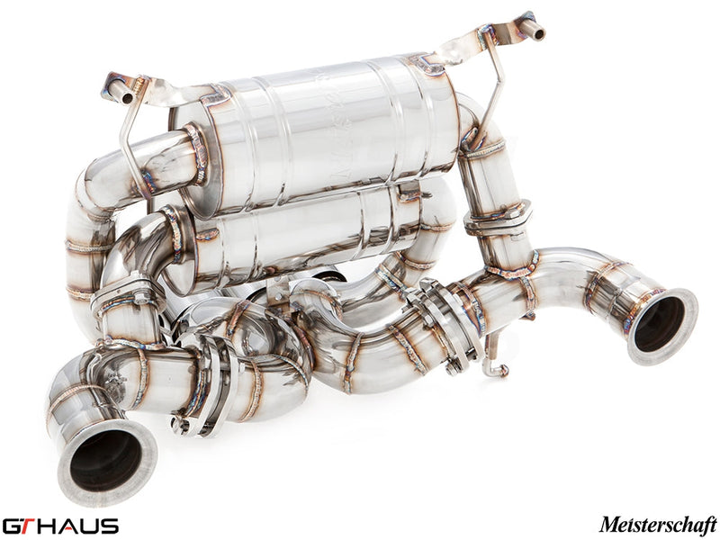High-performance exhaust system for Lamborghini Aventador LP700/720/750-4, featuring stainless steel construction and precision design.