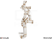 Premium performance exhaust system for Lamborghini Gallardo V10 LP550/560/570, featuring stainless steel construction.