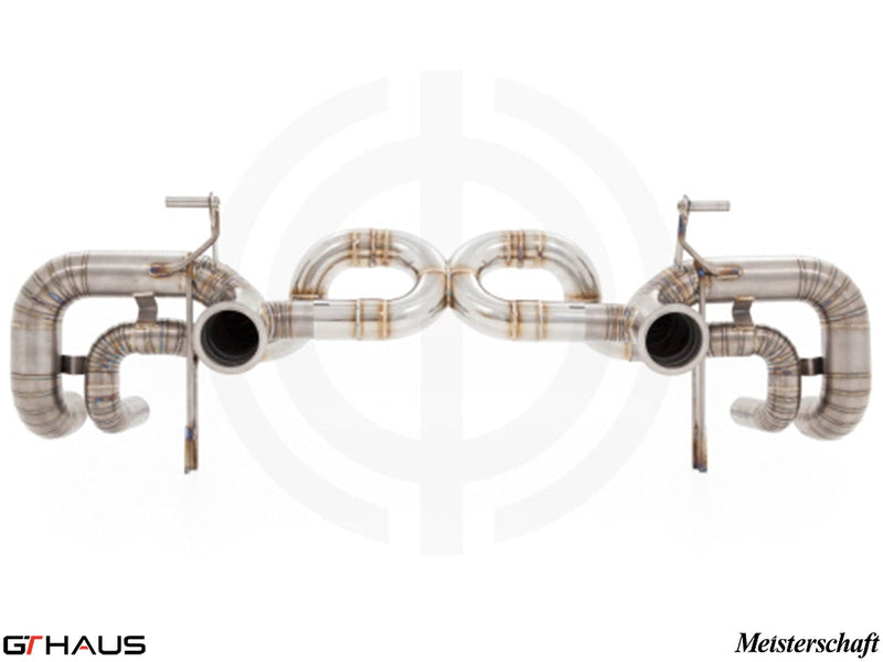 Premium performance exhaust system for Lamborghini Gallardo V10 LP550/560/570, featuring stainless steel construction.