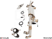 Premium exhaust system for Lamborghini Huracan LP610-4 Coupe, featuring stainless steel construction and electronic valve control.