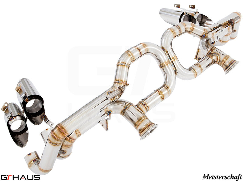 Premium Meisterschaft exhaust system for Lamborghini Huracan LP610-4 Coupe, enhancing performance and sound.