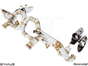 Premium Meisterschaft exhaust system for Lamborghini Huracan LP610-4 Coupe, featuring high-quality stainless steel construction.