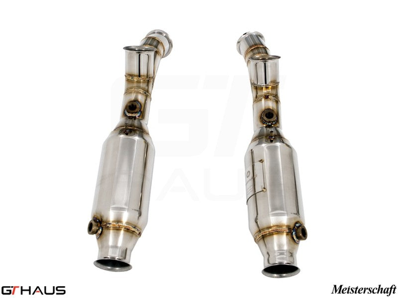 Premium sport catted pipes for 2006 Lamborghini Murcielago LP620 SR 400, enhancing performance and sound.