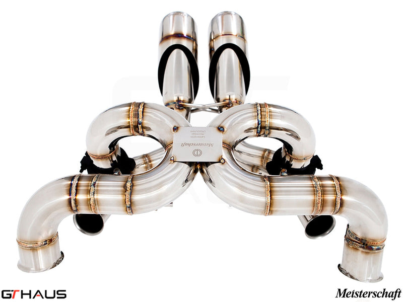 Premium exhaust system for Lamborghini Murcielago V12, featuring stainless steel construction and advanced design.