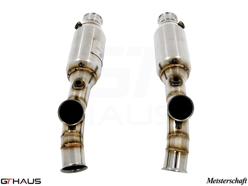 Premium sport catted pipes for Lamborghini Murcielago LP640, enhancing performance and sound with durable stainless steel construction.