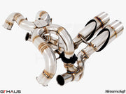 Premium Meisterschaft exhaust system for Lamborghini Murcielago LP640 V12, featuring high-quality stainless steel construction.