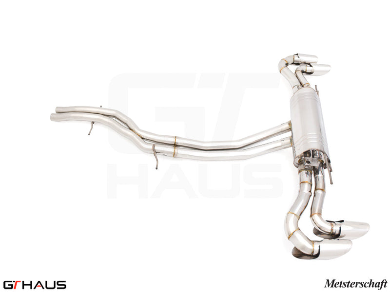 Premium exhaust system for Lamborghini URUS V8 4.0T, featuring high-quality stainless steel construction for enhanced performance.