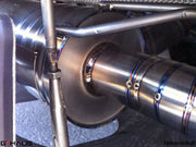 Premium exhaust system for Lotus Elise/Exige SC, showcasing high-quality stainless steel craftsmanship.