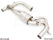 Premium stainless steel exhaust system for Lotus Emira I4 2.0T, enhancing performance and sound quality.