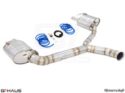Premium exhaust system for Mercedes-Benz A205 C-convertible C400/450/43 AMG, featuring stainless steel construction and performance components.