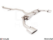 Premium stainless steel exhaust system for Mercedes-Benz C117 CLA 45 AMG and CLA250, enhancing performance and sound.
