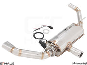 Premium exhaust system for Mercedes-Benz C117 CLA 45 AMG, featuring stainless steel construction and electronic valve control.