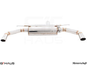 Premium stainless steel exhaust system for Mercedes-Benz C117 CLA 45 AMG, enhancing performance and sound.