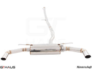 Premium stainless steel exhaust system for Mercedes-Benz C117 CLA 45 AMG, enhancing performance and sound.